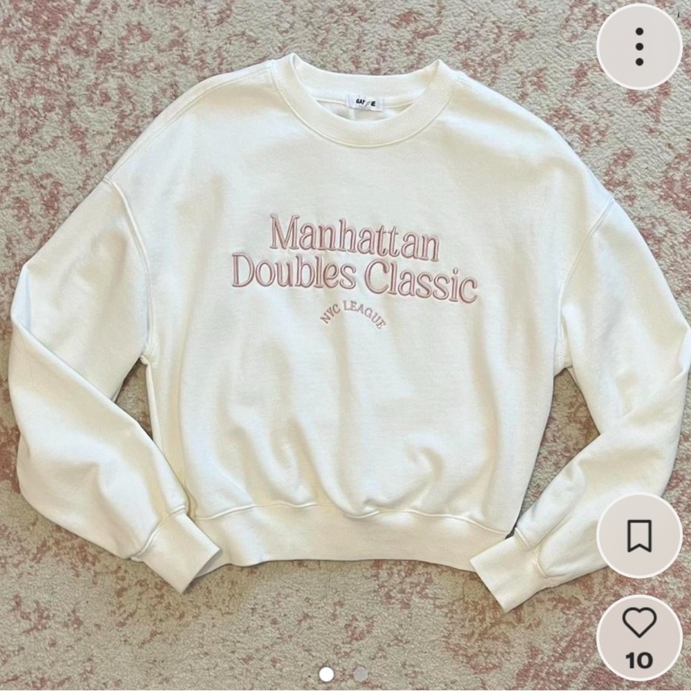 Garage Cream Crew Neck Sweater